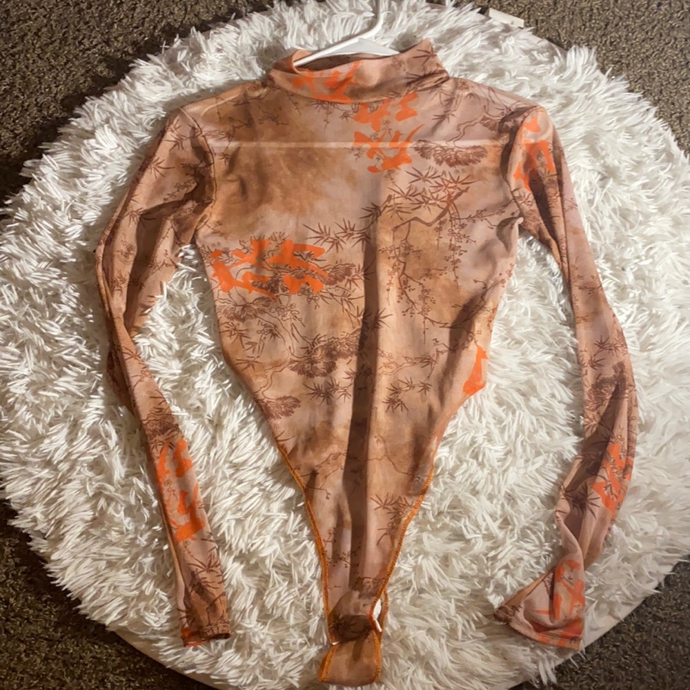 nude mesh bodysuit
